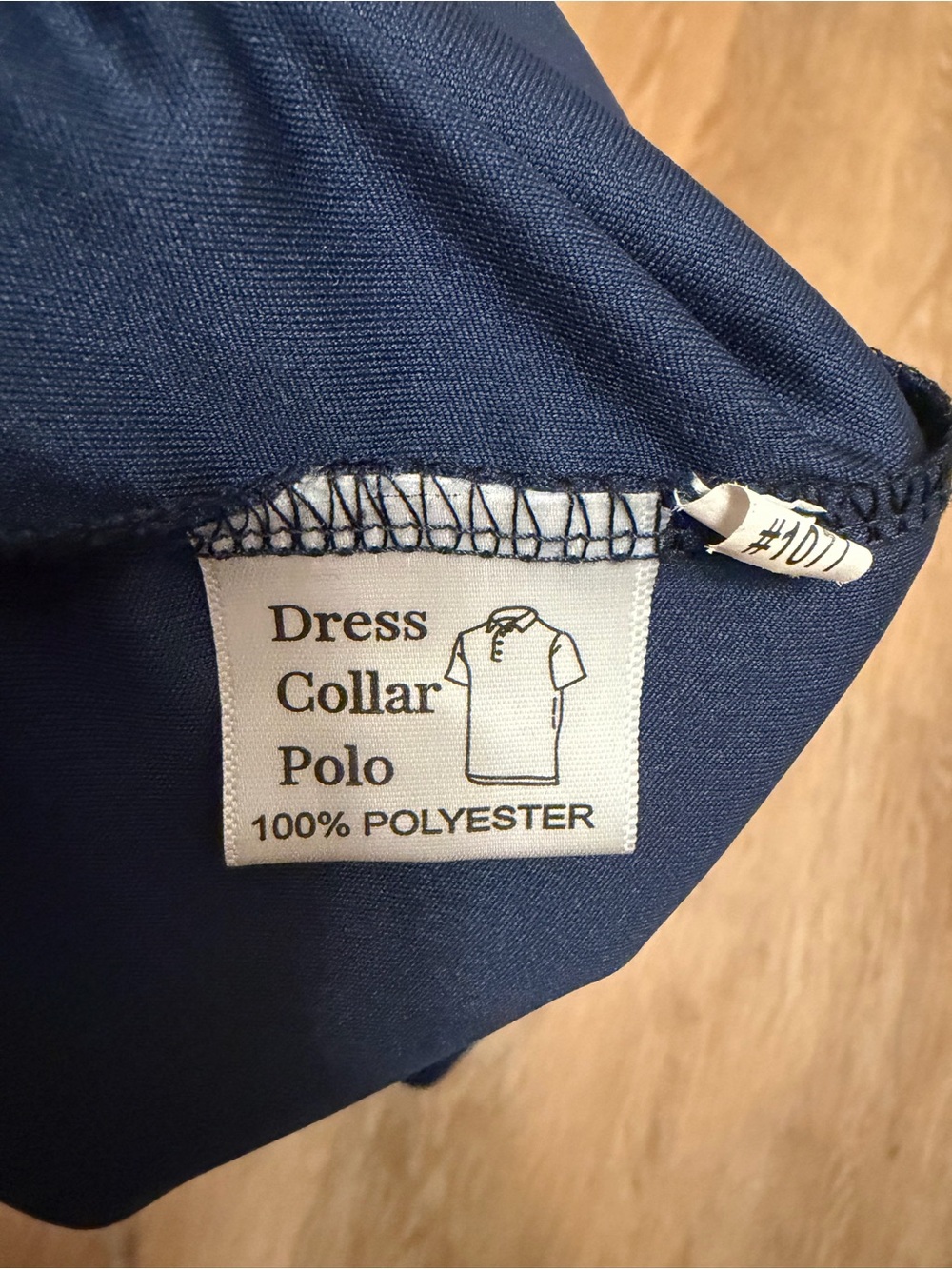 Collars & Co Dress Collar Polo Men’s L Navy Blue Button Down Performance Golf - Picture 4 of 4